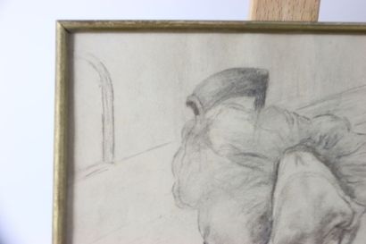 L. KAHN (XXeme). Paysages. Deux dessins au...