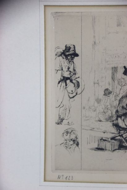 Auguste BROUET (1872-1941), Le réparateur...