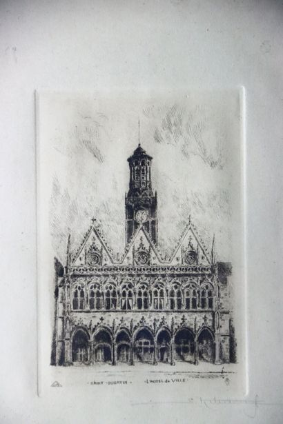 École Française du XXe. Ensemble de gravures...