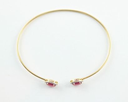Bracelet jonc en or jaune 18K (750/1000)...