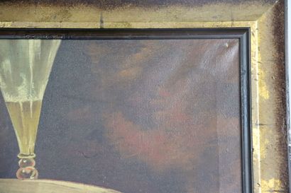 F. LEGRAND (XXe). Nature morte aux huitres....