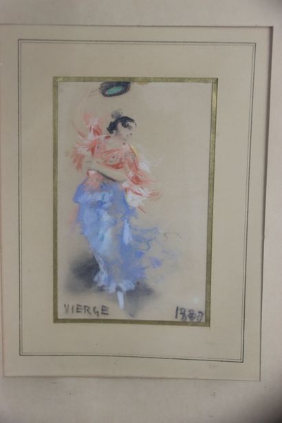 Daniel VIERGE (1851-1904). Réunion de trois...