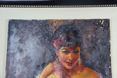 VAN CLEFF Robert (1914-2006). Jeune Espagnole...