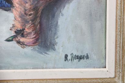 Réunion composée d'une lithographie . Travail...