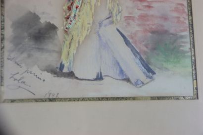 Daniel VIERGE (1851-1904). Réunion de trois...