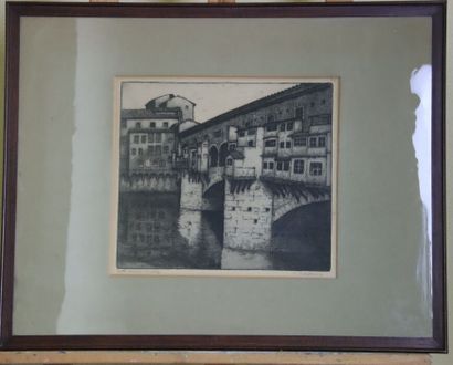 Celestino CELESTINI (1882-1961), Ponte Vecchio...