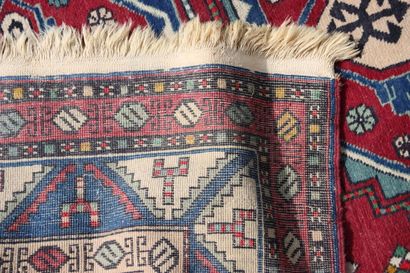 TAPIS. Kazak Russie vers 1970 Velours de...