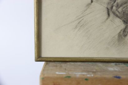 L. KAHN (XXeme). Paysages. Deux dessins au...