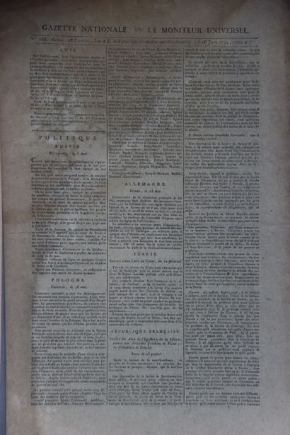Gazette nationale ou le moniteur universel,...