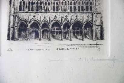École Française du XXe. Ensemble de gravures...
