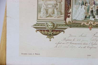 BOUASSE-LEBEL & Massin. Certificat de communion...