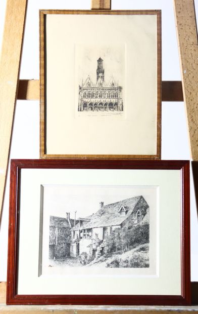 École Française du XXe. Ensemble de gravures...