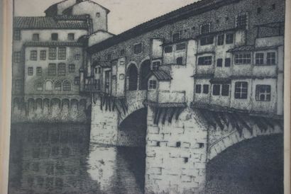 Celestino CELESTINI (1882-1961), Ponte Vecchio...
