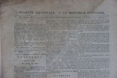 Gazette nationale ou le moniteur universel,...