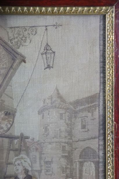 École du XIXème (d'après). Le peintre d'enseigne....