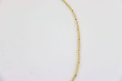 1 broken gold necklace with stones. Gross...