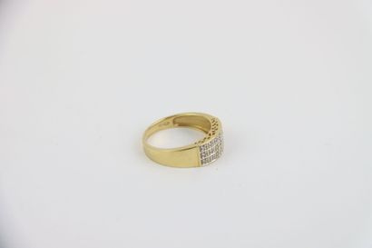 1 gold and diamond ring, TD 54. Gross weight:...