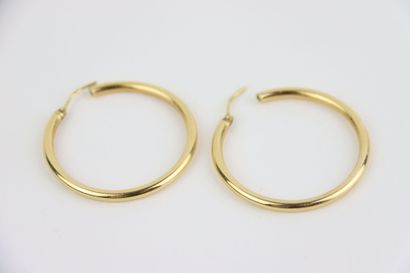 2 pairs of gold earrings (1 damaged), 1 cut...