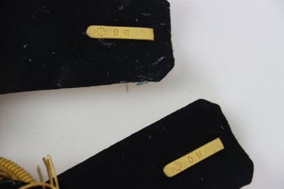 1 pair of officer's gold epaulettes (1 damaged)...