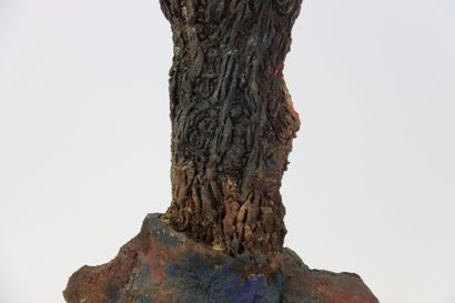1 terracotta sculpture, female bust, modern...