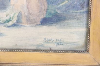 1 still-life watercolor, Berieux A (1912...