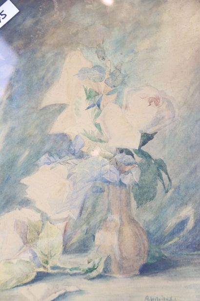 1 still-life watercolor, Berieux A (1912...