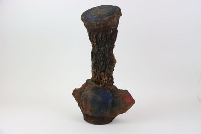 1 terracotta sculpture, female bust, modern...