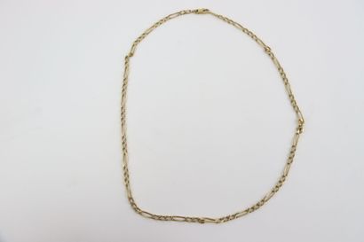 1 gold necklace, 54 cm. Gross weight: 21.6...