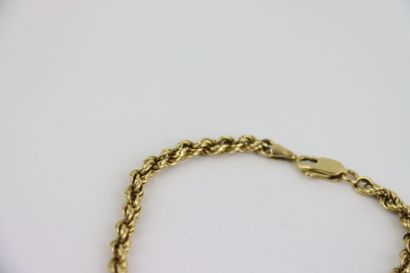 1 gold bracelet, 22 cm. Gross weight: 11.7...