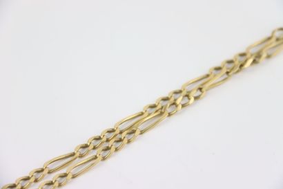 1 gold necklace, 54 cm. Gross weight: 21.6...
