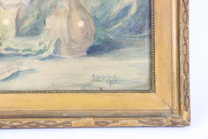 1 still-life watercolor, Berieux A (1912...