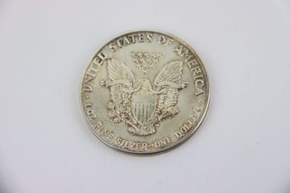 1 silver One Dollar coin, Year 1987. Gross...