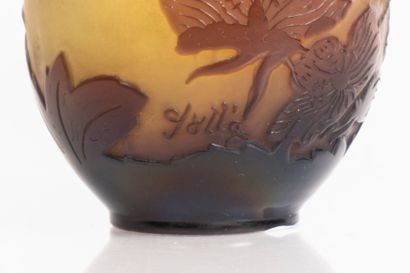 Établissement Émile GALLÉ (1846-1904). 
Vase...