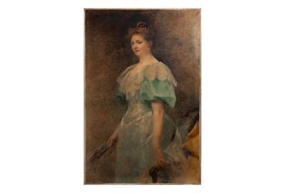Aimé MOROT (1850-1913). Portrait of a Lady...