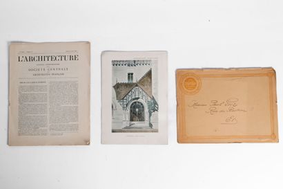Envelope bearing the Majorelle & Frére logo,...