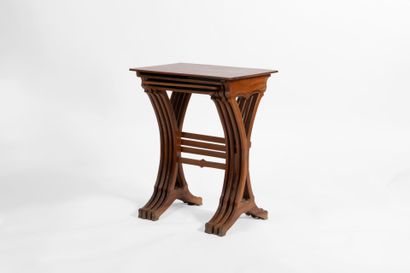 Émile GALLÉ (1904-1936).
Suite of four nesting...