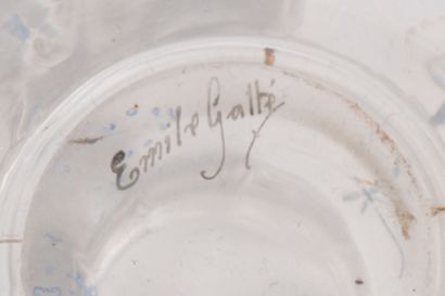 Émile GALLÉ (1846 - 1904). 
Vase Corolle...