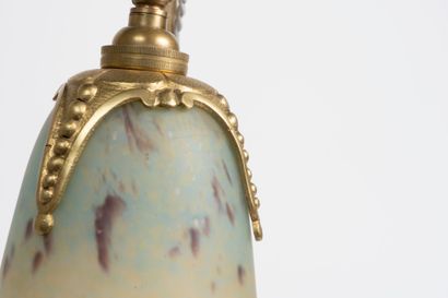 Charles RANC (XIXe-XXe).
Lampe en bronze...