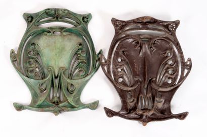 Hector GUIMARD (Lyon 1867 - New York 1942).
Pair...