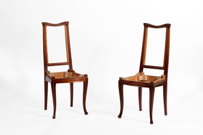 Louis MAJORELLE (1859-1926) (Attributed to).
Pair...