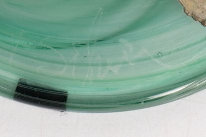 SILVIY à MURANO. 
Vase en verre marmoréen...