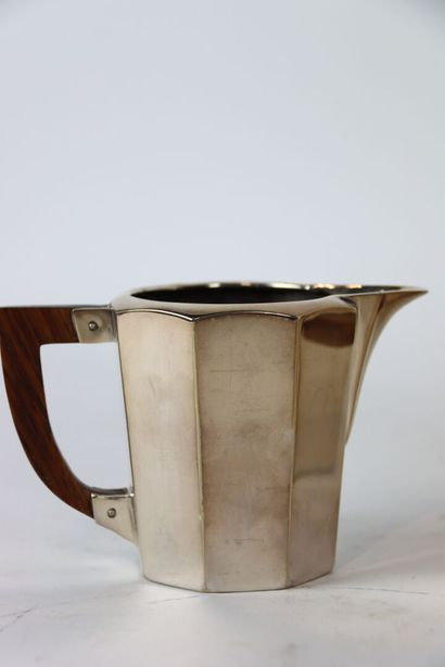 Four-piece coffee service in silver-plated...