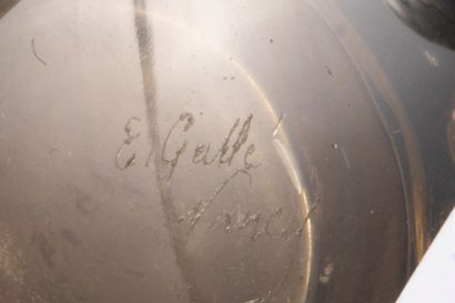 Émile GALLÉ (1846-1904).
Vase à corps tubulaire...