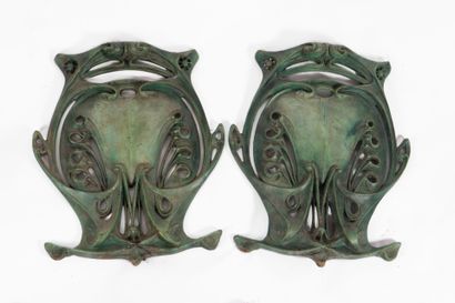 Hector GUIMARD (Lyon 1867 - New York 1942).
Pair...
