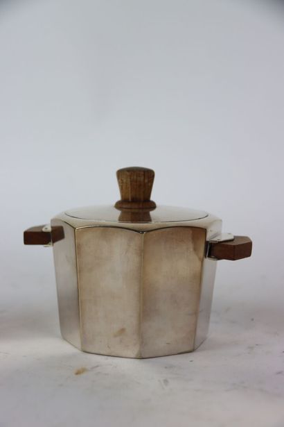 Four-piece coffee service in silver-plated...