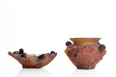 DAUM - France.
Important vase et son vide...