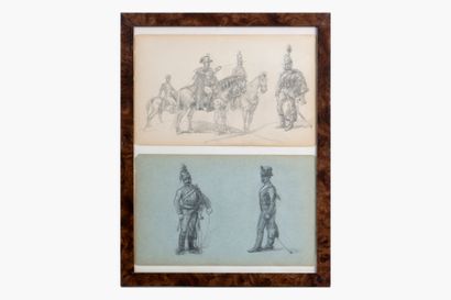 Léon Joseph VOIRIN (1833-1887). 
Double feuillet...