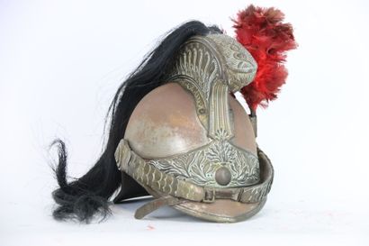 Casque de troupe de dragon modèle 1874. 
Bombe...