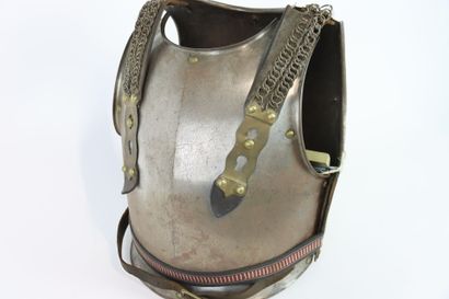 Cuirasse de troupe cuirassier modèle 1874.
Plastron...