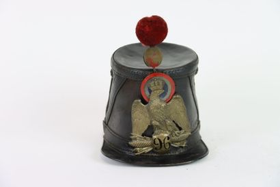 Shako de troupe d'infanterie 1860. 
Fut et...